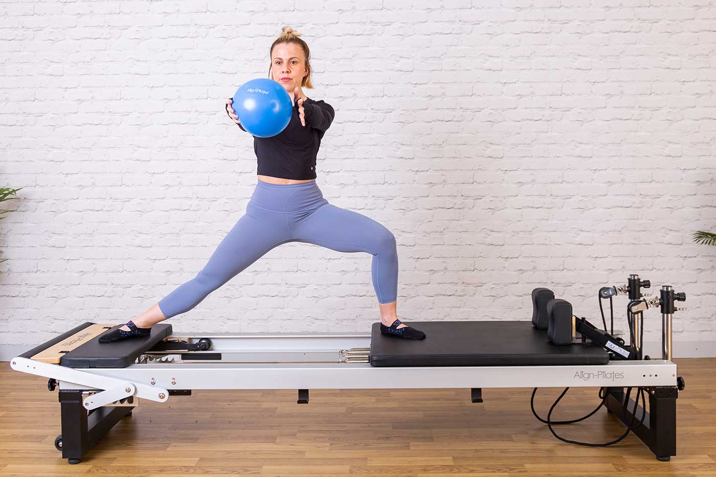 Exersoft ball on A Series Pilates reformer
